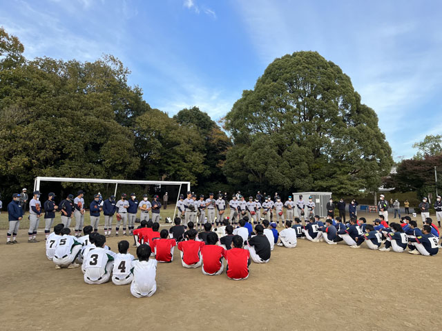 野球教室の様子