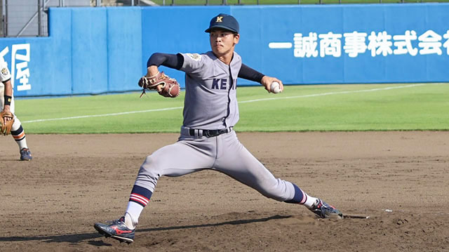 勝利投手に輝いた渡辺和大