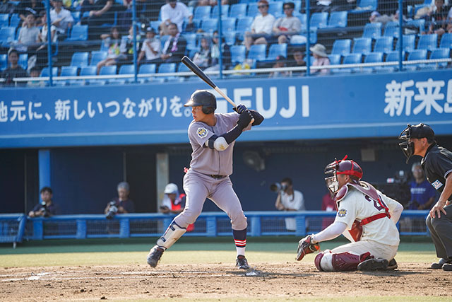 松山で4番打者を務めたOB・山本晃大