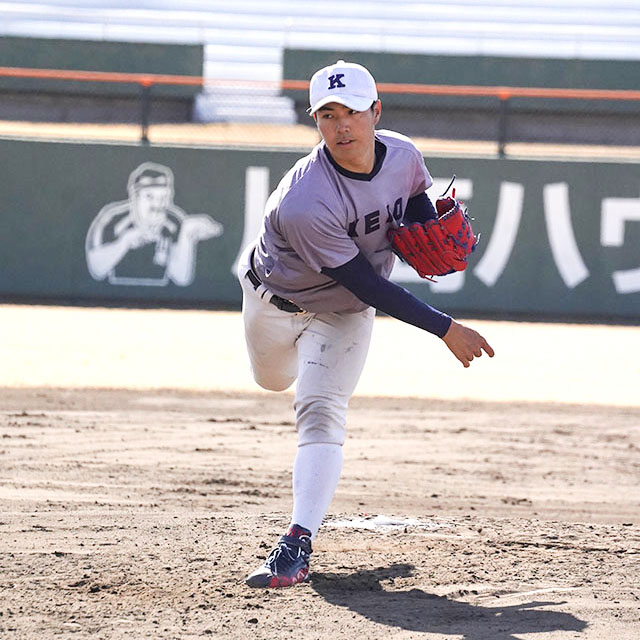 力強いピッチングが魅力の広池浩成の写真