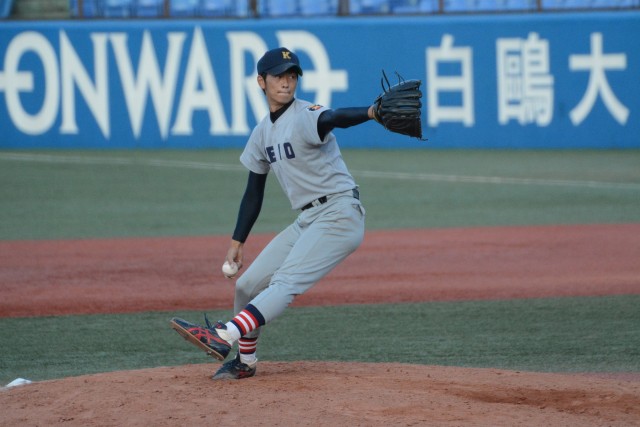 0914東大②　最終回を無失点に抑えた石崎