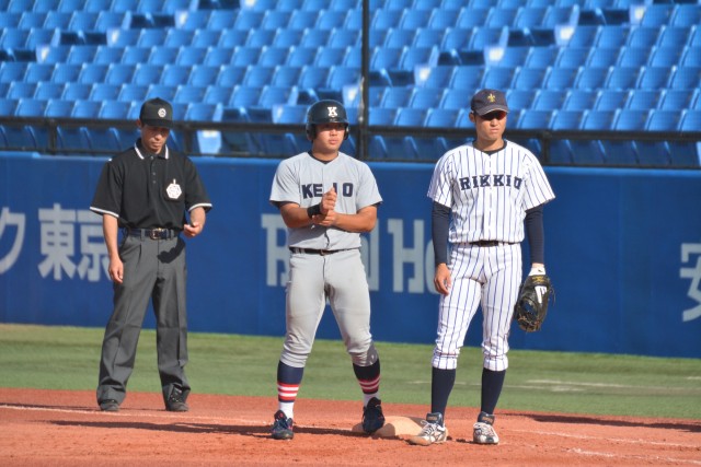 0928立教②　3点本塁打を含む3安打と劣勢の中気を吐いた横尾