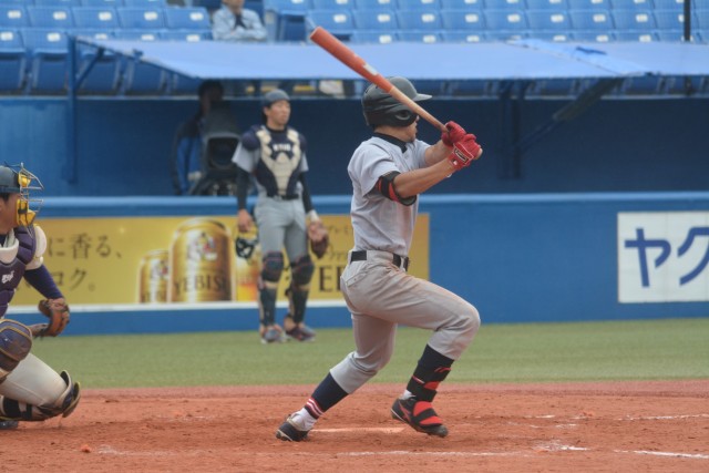 0515FL明治　3打席3安打1打点で得点に貢献した田中凌